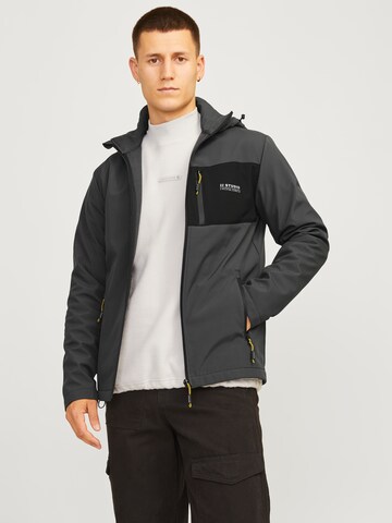 JACK & JONES Funktionsjacke in Grau: Vorderseite