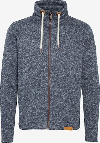 !Solid Fleece jas 'Luki' in Blauw: voorkant