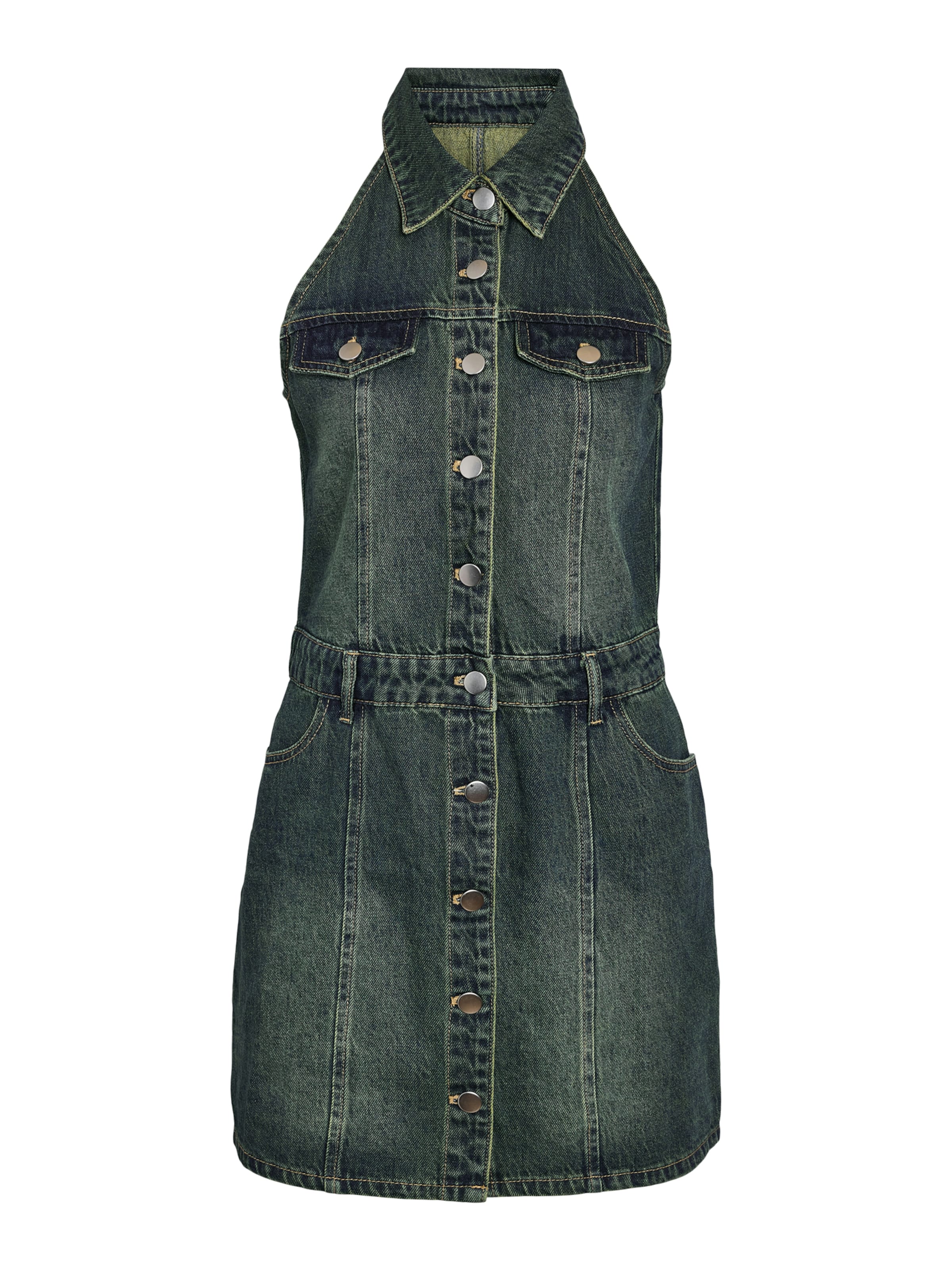 Noisy may - Vestido camisero 'NMLARDIE' en azul: frente