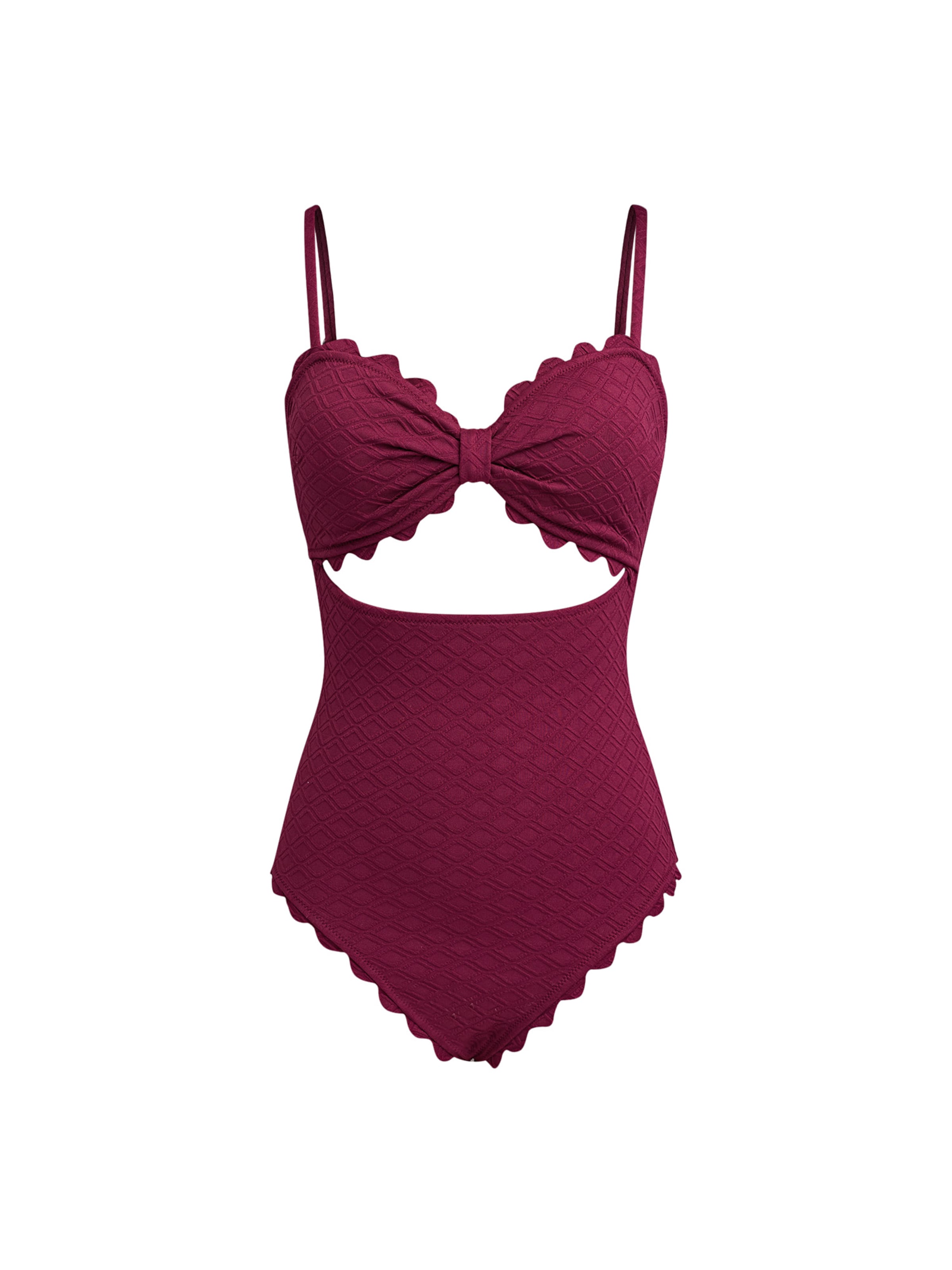 Cupshe Badeanzug in weinrot, Produktansicht