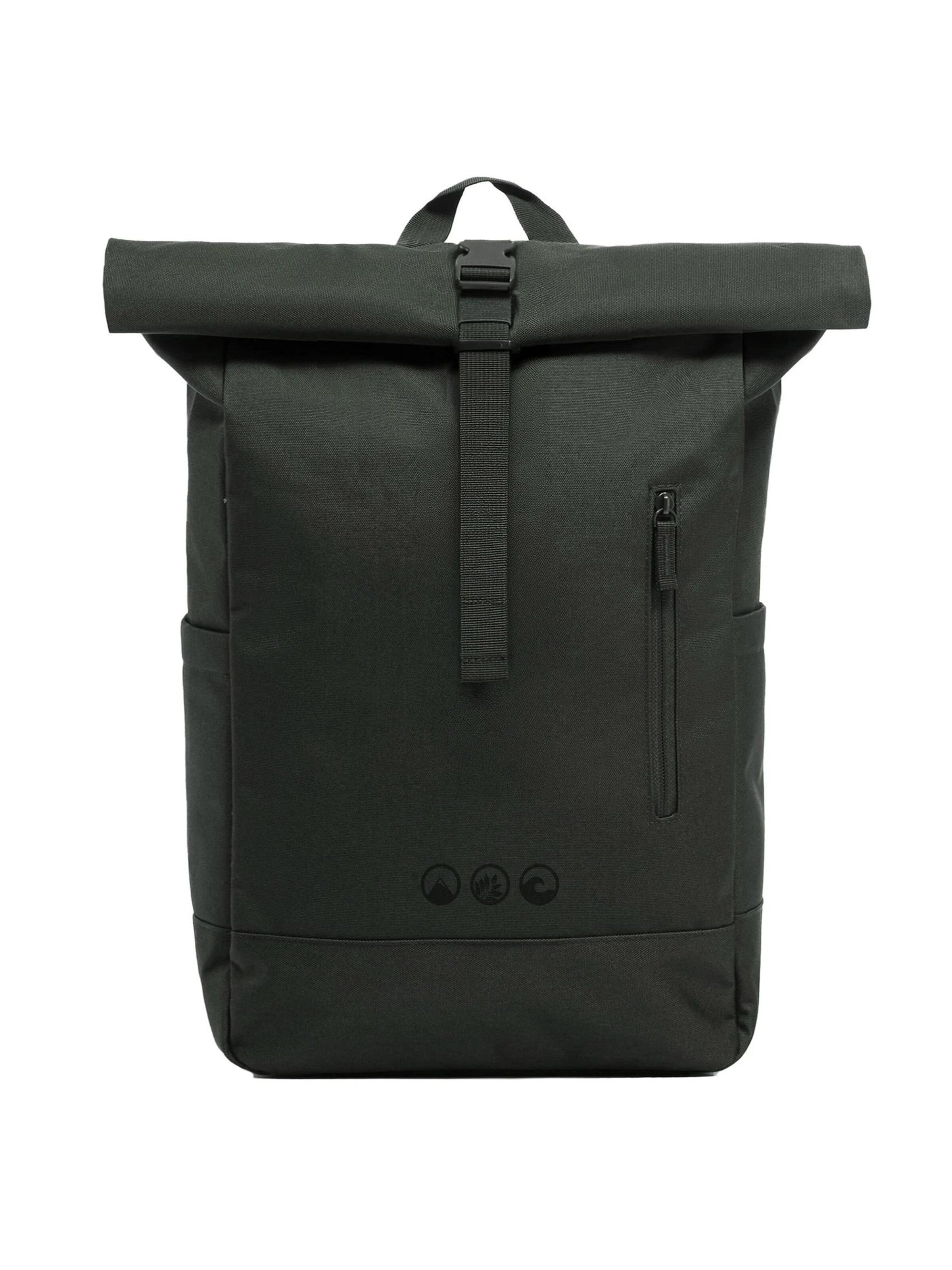 SONS OF ALOHA Backpack 'Rolltop NALU 15 Zoll Sportrucksack' in Green: front