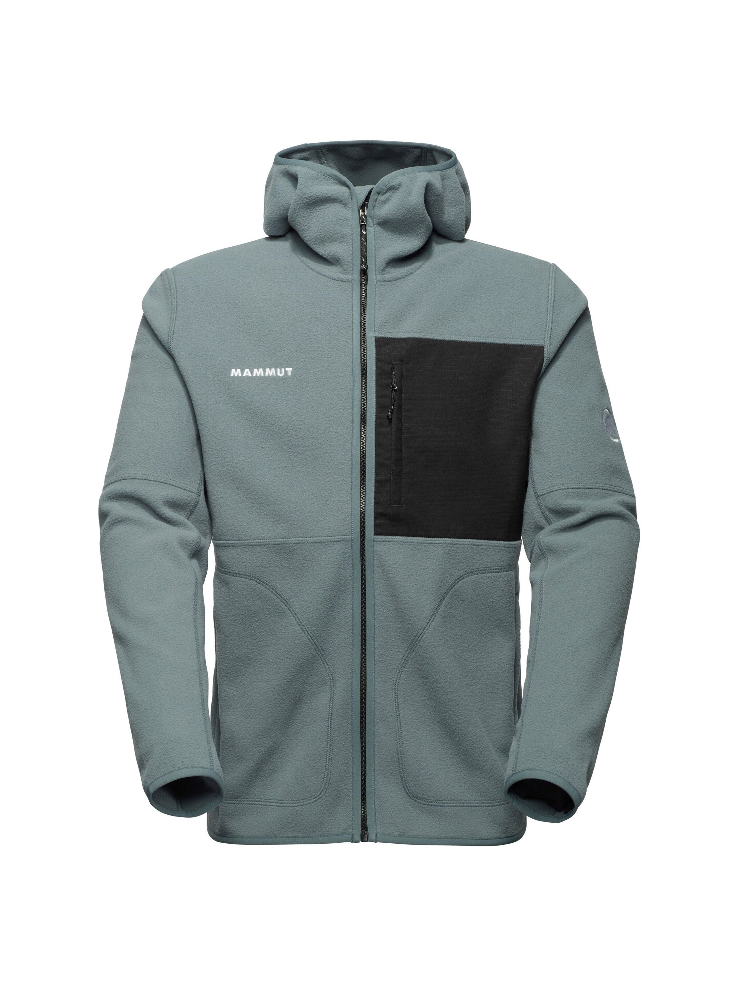 MAMMUT Athletic Fleece Jacket 'Tamaro' in Green: front