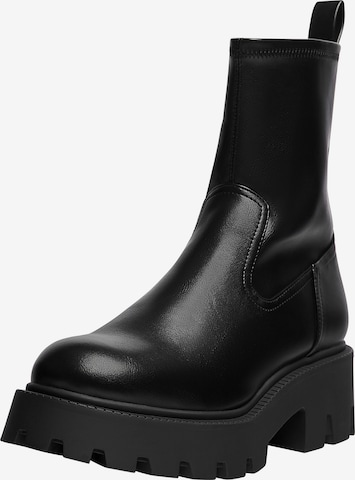 Bottines Pull&Bear en noir : devant