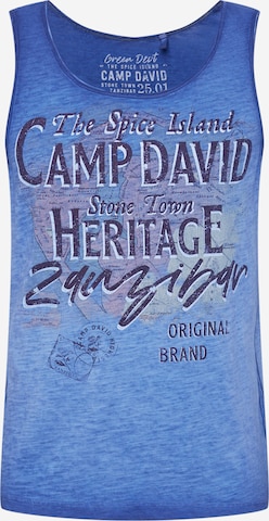 Tricou de la CAMP DAVID pe albastru: față