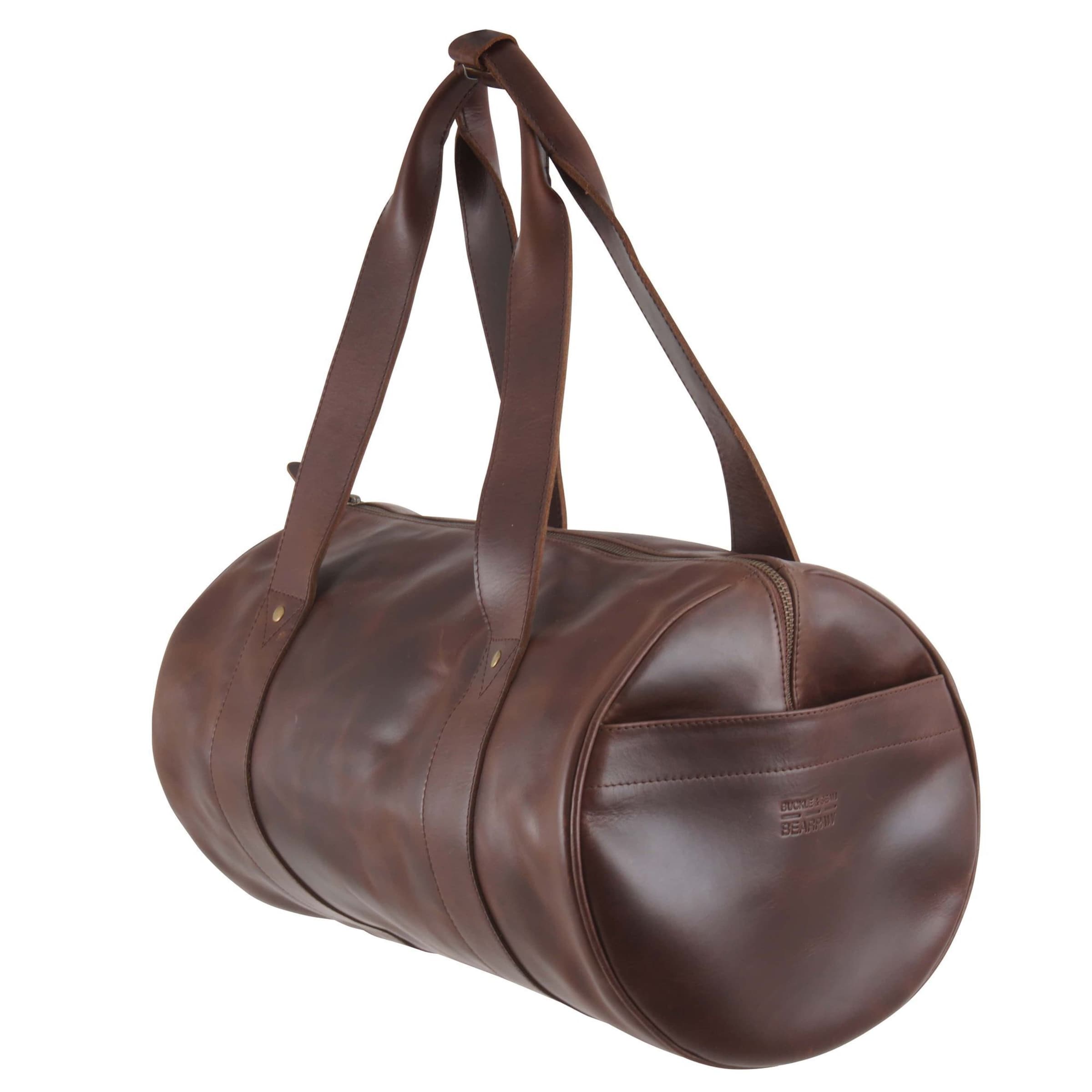Borsa weekend 'Franz' di Buckle & Seam in marrone