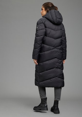 POLARINO Wintermantel in Schwarz