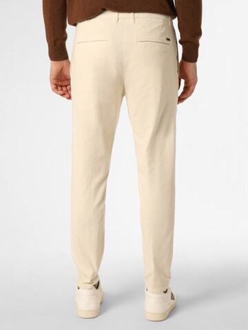 Finshley & Harding Tapered Pleated Pants 'Riley' in Beige