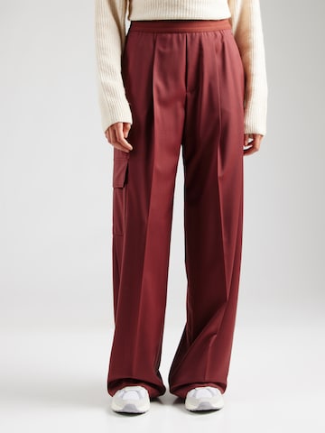 BOGNER Wide Leg Hose 'YOKO' in Rot: Vorderseite