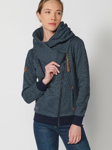KOROSHI Sweat jacket in Blue