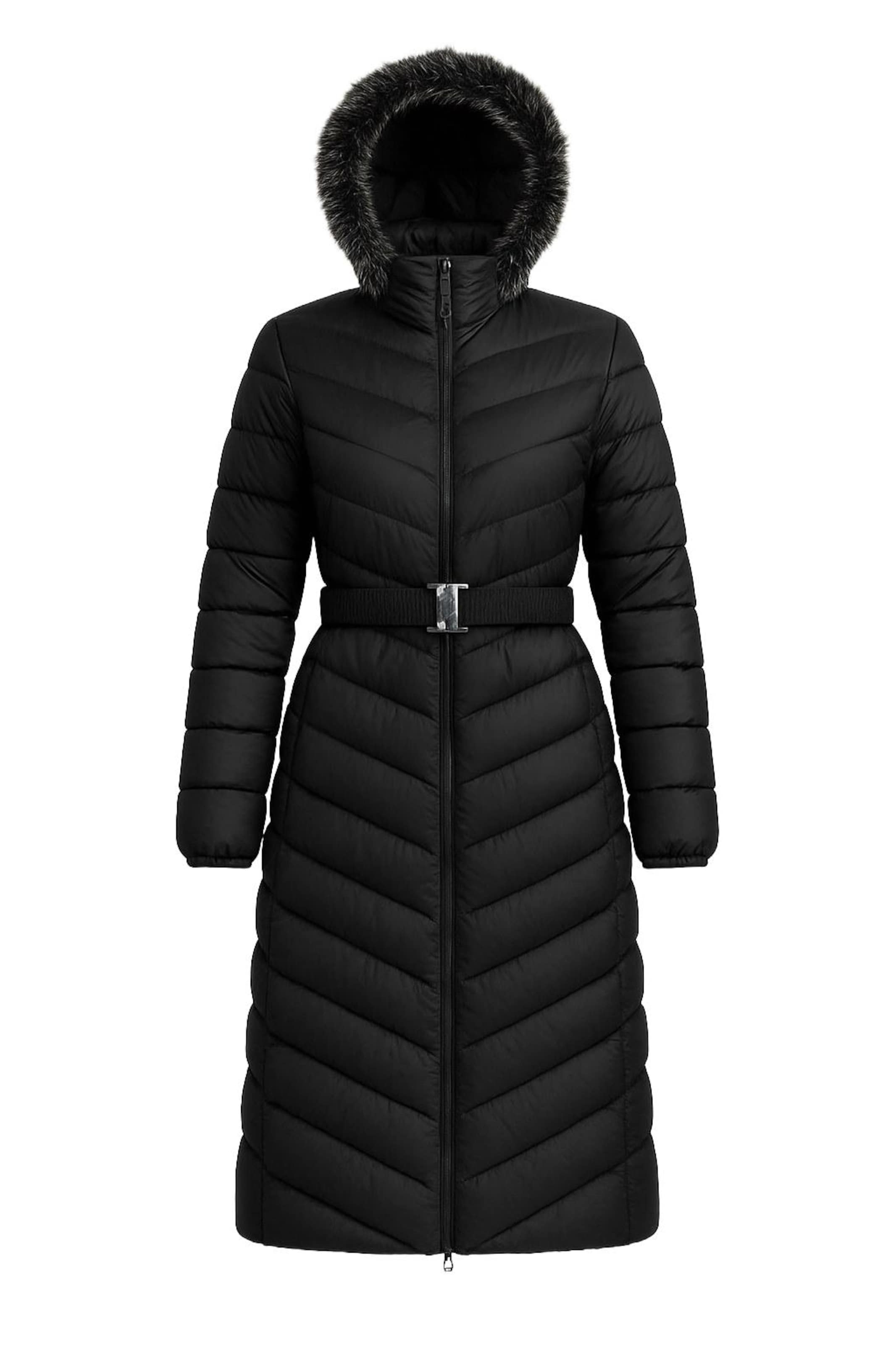 MODAMIHRAM Winterjacke in Schwarz: Vorderseite