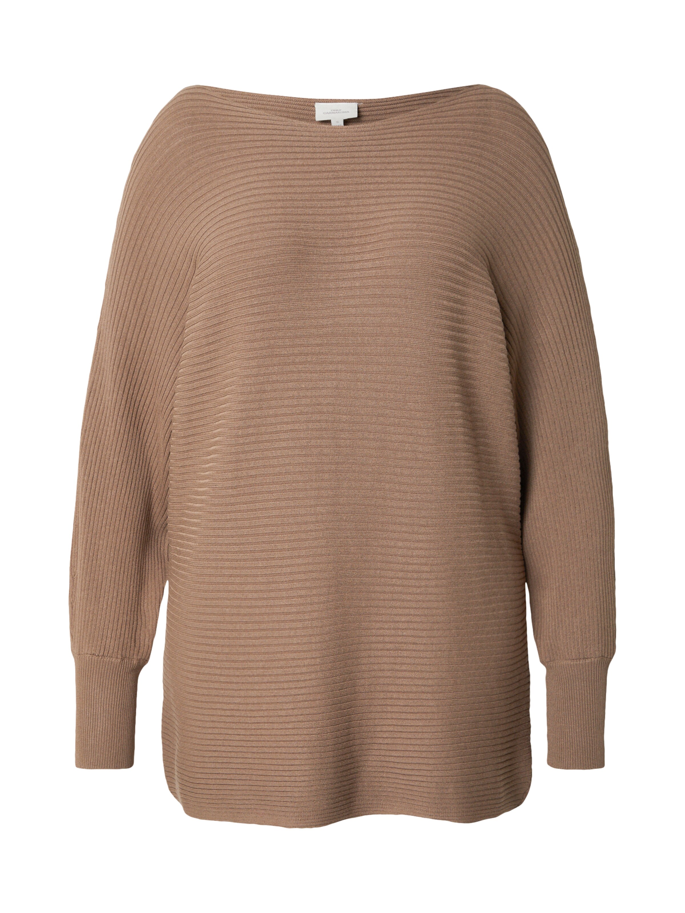 ONLY Carmakoma Pulóver 'CARNEW ADALINE' - barna: elől