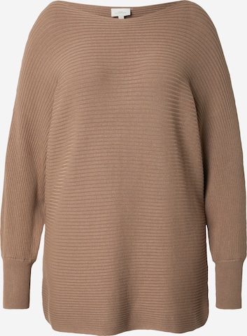 Pullover 'CARNEW ADALINE' di ONLY Carmakoma in marrone: frontale
