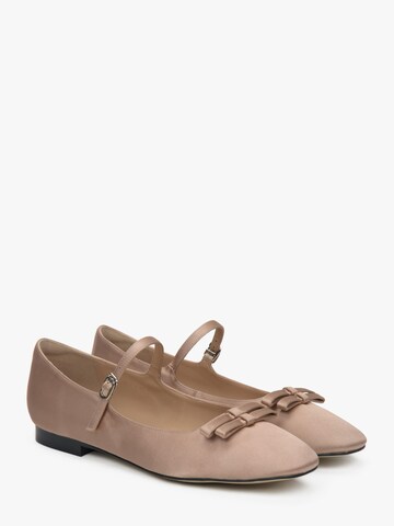 Estro Ballerina '803-1' in Beige: voorkant