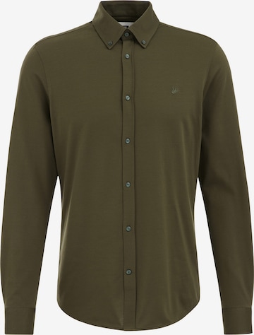 WE Fashion - Camisa clássica em verde: frente