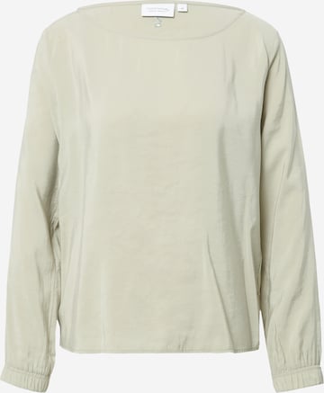 comma casual identity Blouse in Groen: voorkant