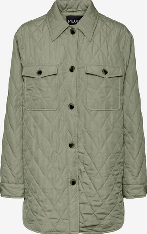 PIECES Between-Season Jacket 'Taylor' in Green: front