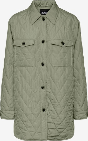 PIECES Between-Season Jacket 'Taylor' in Green: front