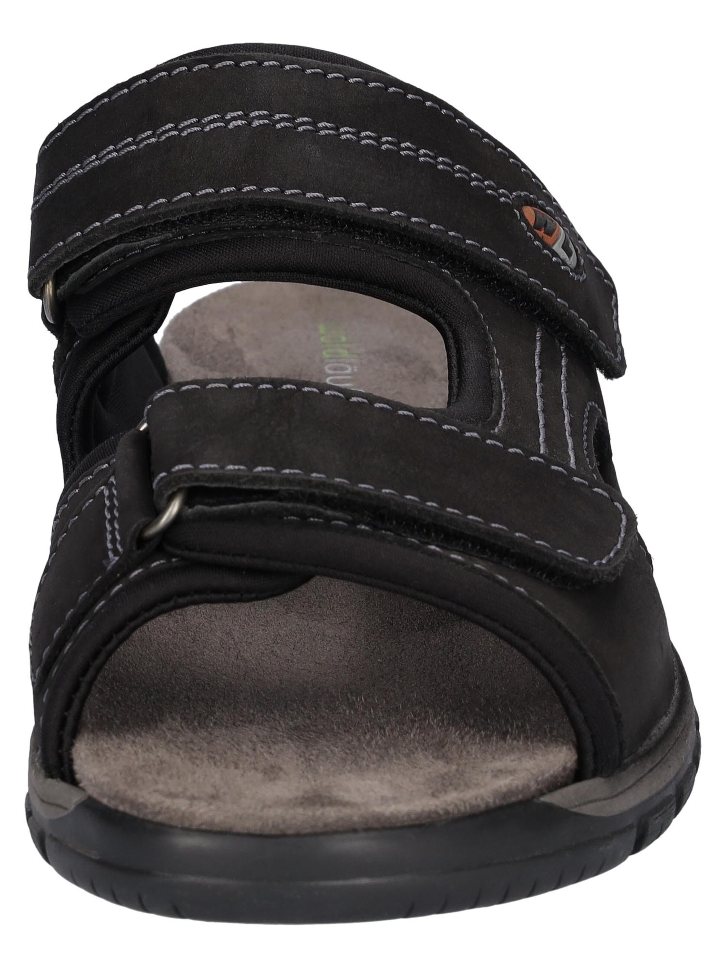 WALDLÄUFER Pantolette 'Harald'‌‌‌‌‌‌‌‌‌‌ in Schwarz