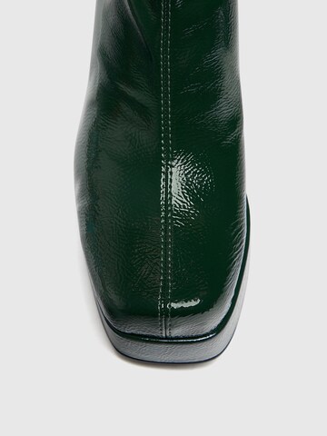 Pull&Bear Ankle Boots in Green