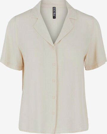 Camicia da donna 'Olivia' di PIECES in beige: frontale