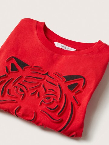MANGO KIDS Shirt 'Fearless' in Red