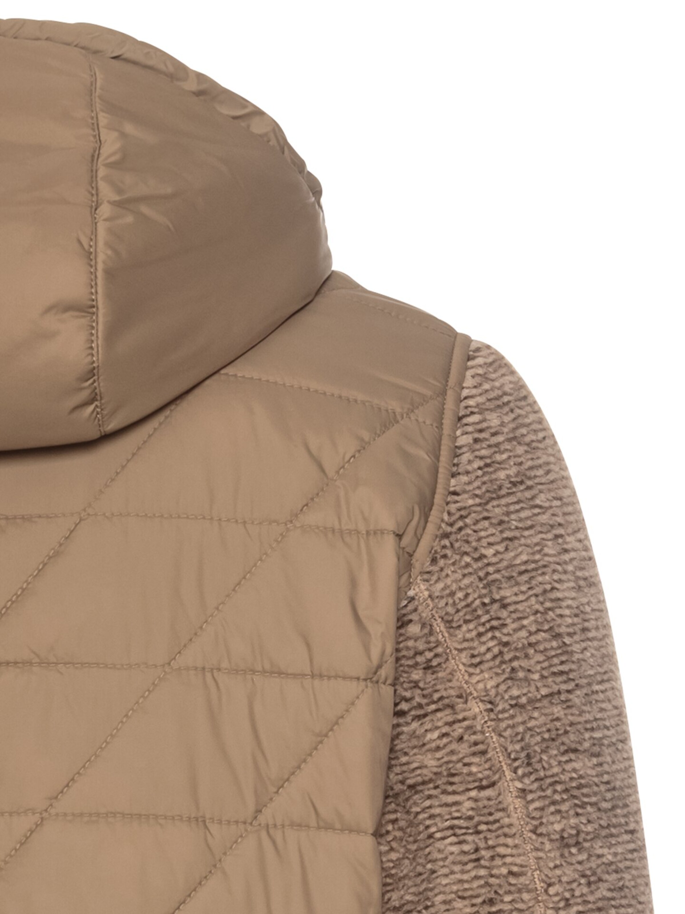 CAMEL ACTIVE Fleecejacke im Materialmix in Braun