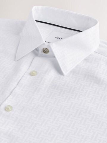Next Regular fit Button Up Shirt in White