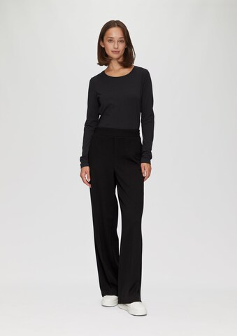 s.Oliver Wide leg Pantalon in Zwart