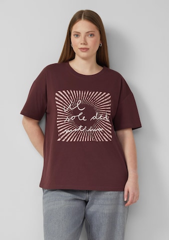T-shirt QS en rouge : devant