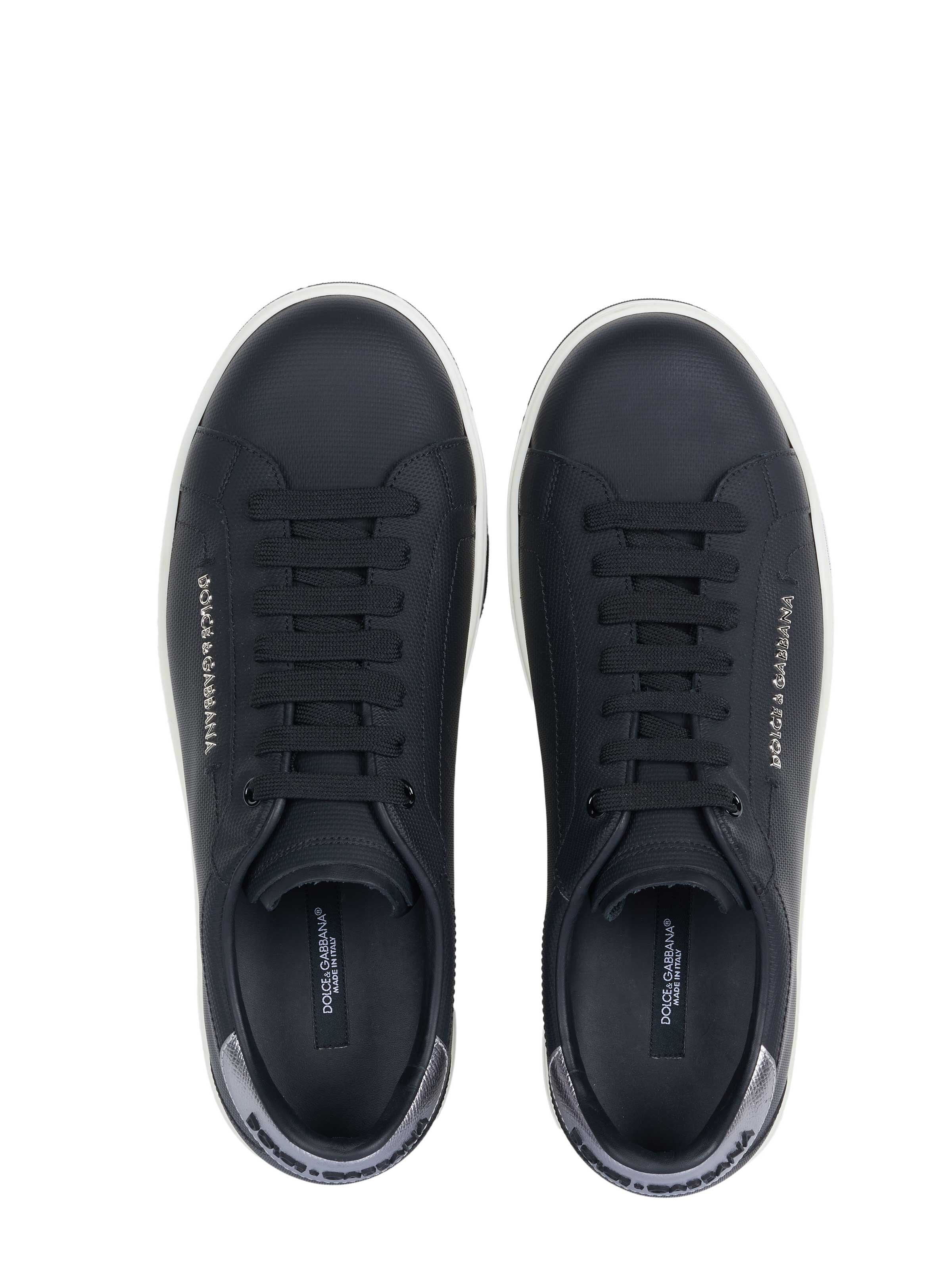 DOLCE & GABBANA Matalavartiset tennarit 'Dolce & Gabbana Sneaker' värissä musta