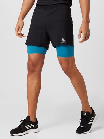 regular Pantaloni sportivi 'Zeroweight' di ODLO in nero: frontale