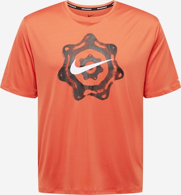 Tricou funcțional de la NIKE pe portocaliu: față
