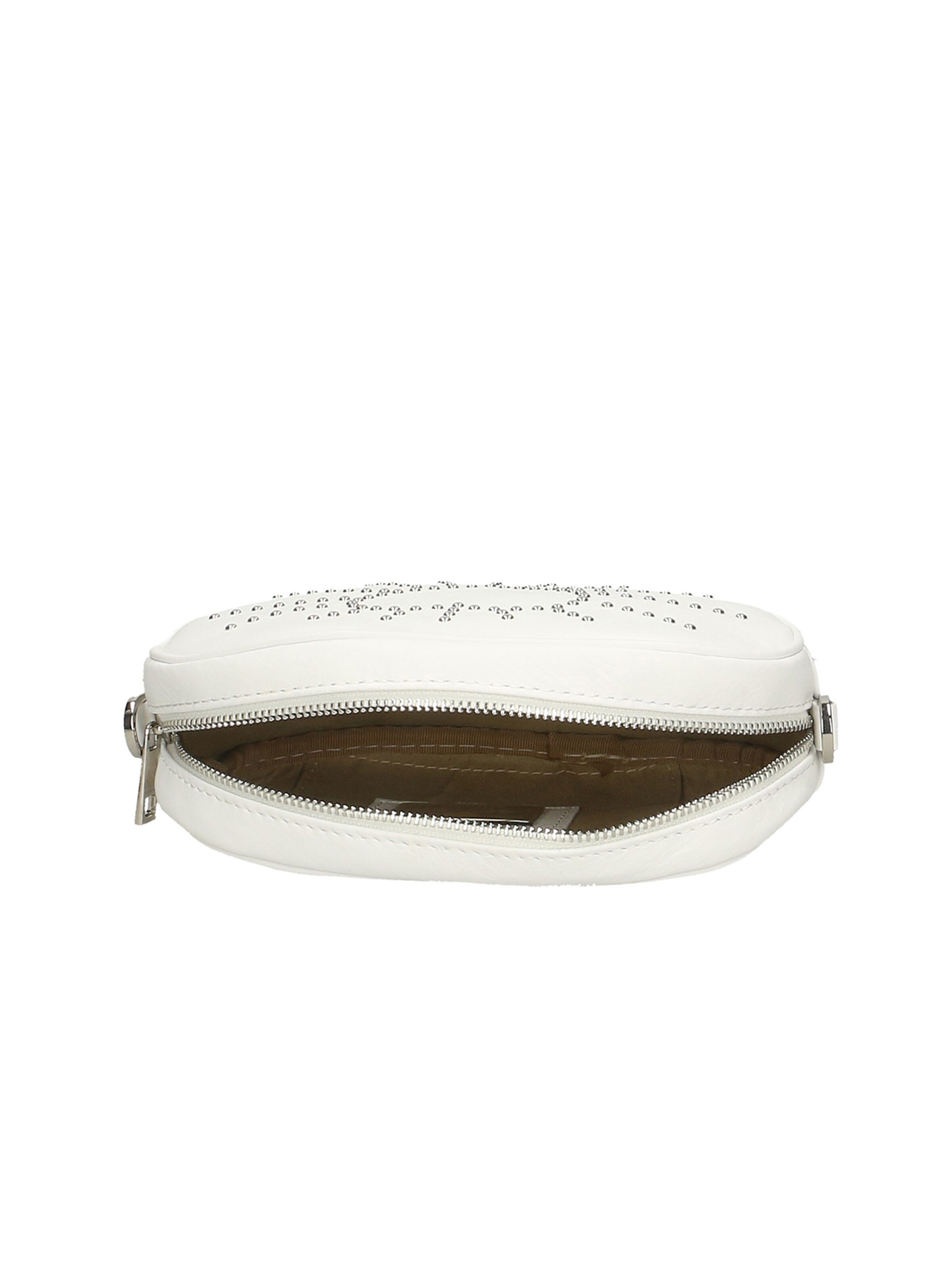 Marsupio 'Marsupio Donna Pelle Sauvage Borchie Elysa - Made in Italy' di Gave Lux in bianco