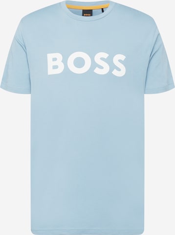 BOSS Orange T-shirt 'Thinking 1' i blå: framsida