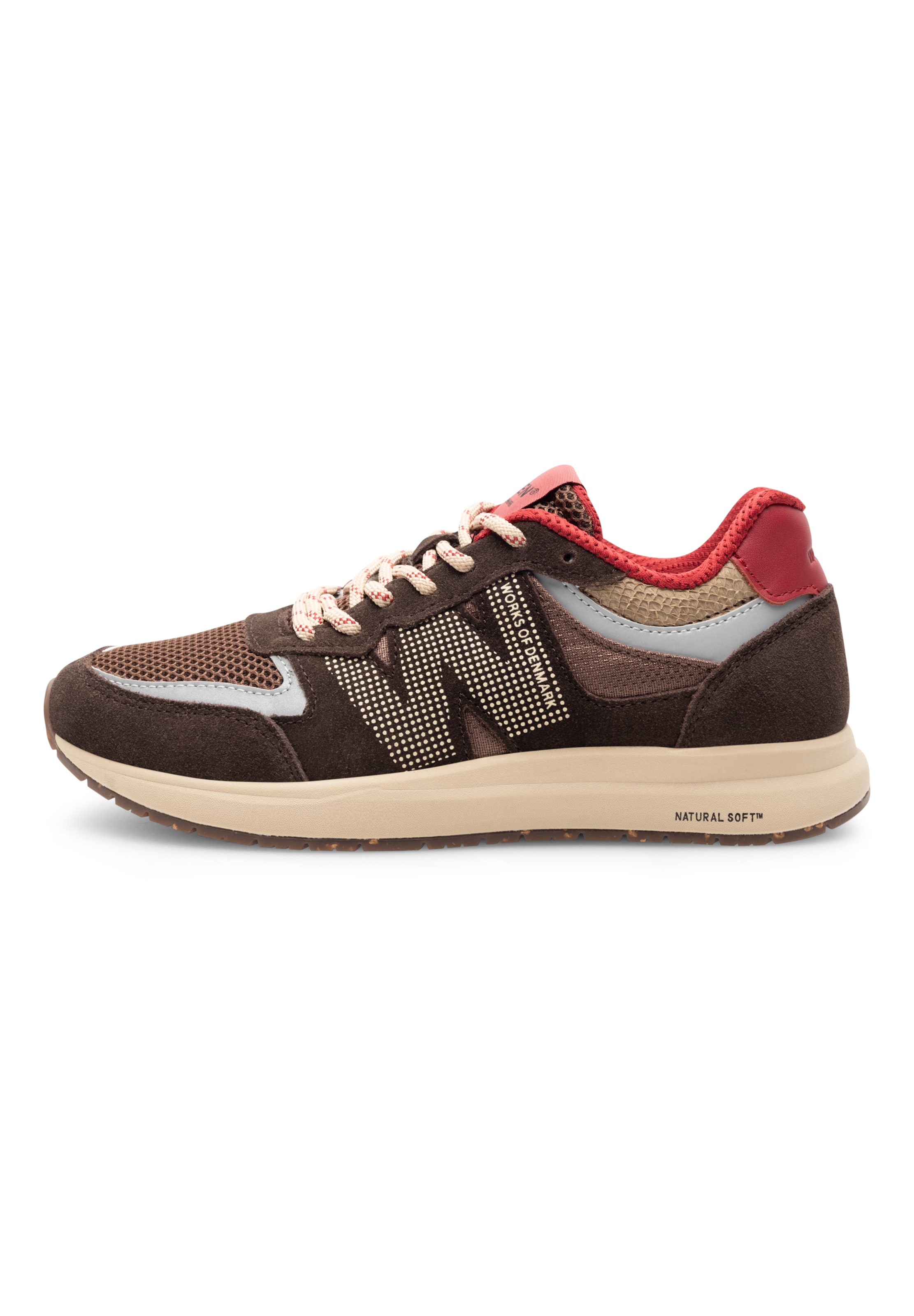 Baskets basses ' Rigmor ' WODEN en marron : devant