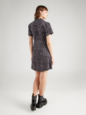 Volcom Shirt Dress 'STORMY TROPIX' in Black