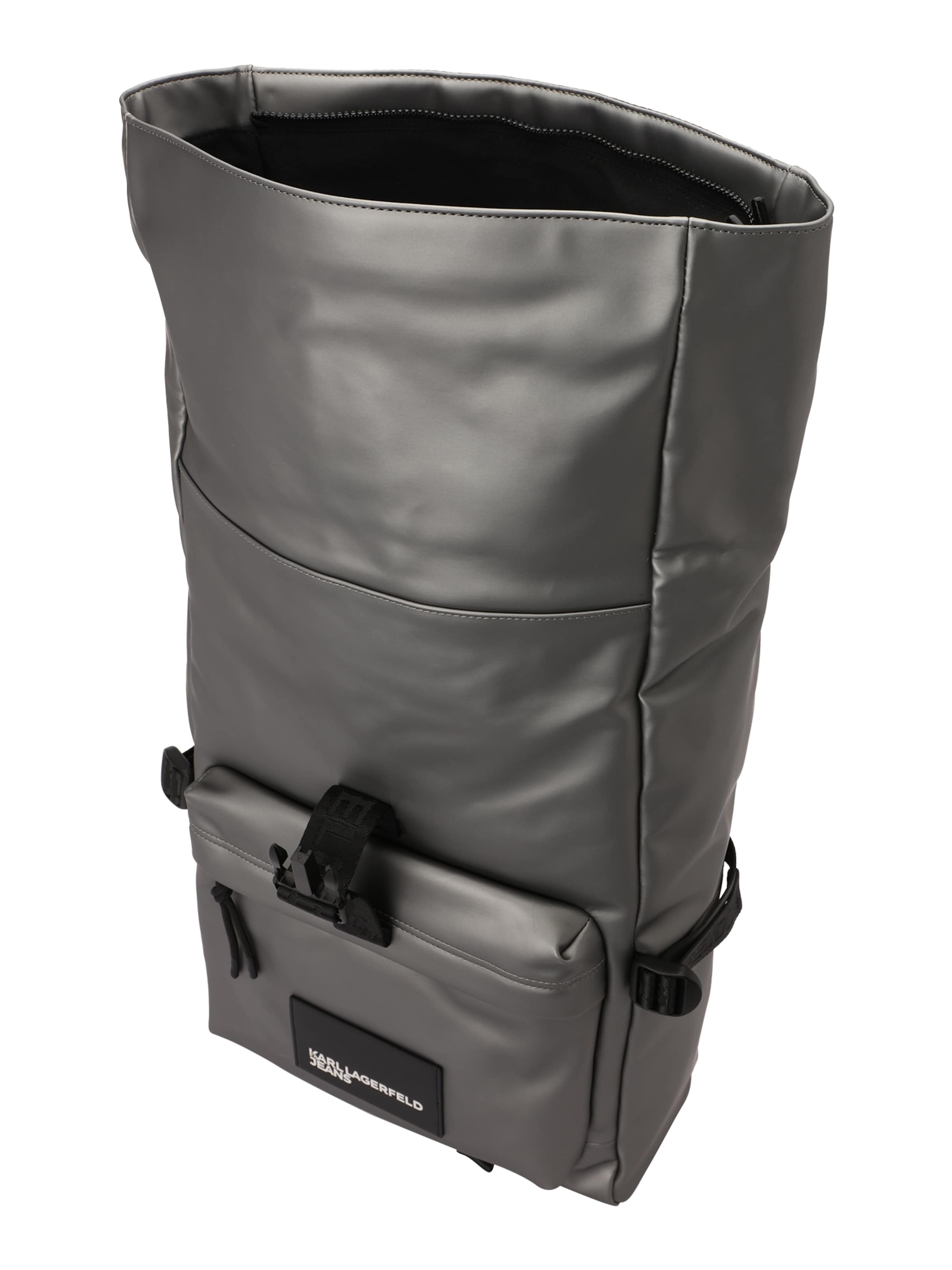 KARL LAGERFELD JEANS Раница в сребърно: отгоре