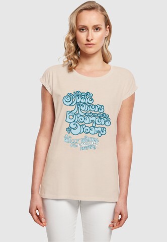T-shirt 'Ladies Willy Wonka' ABSOLUTE CULT en beige : devant