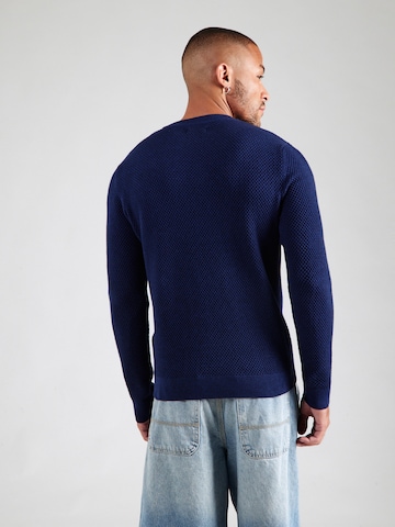 JACK & JONES Πουλόβερ 'JWHNOAH' σε μπλε: πίσω