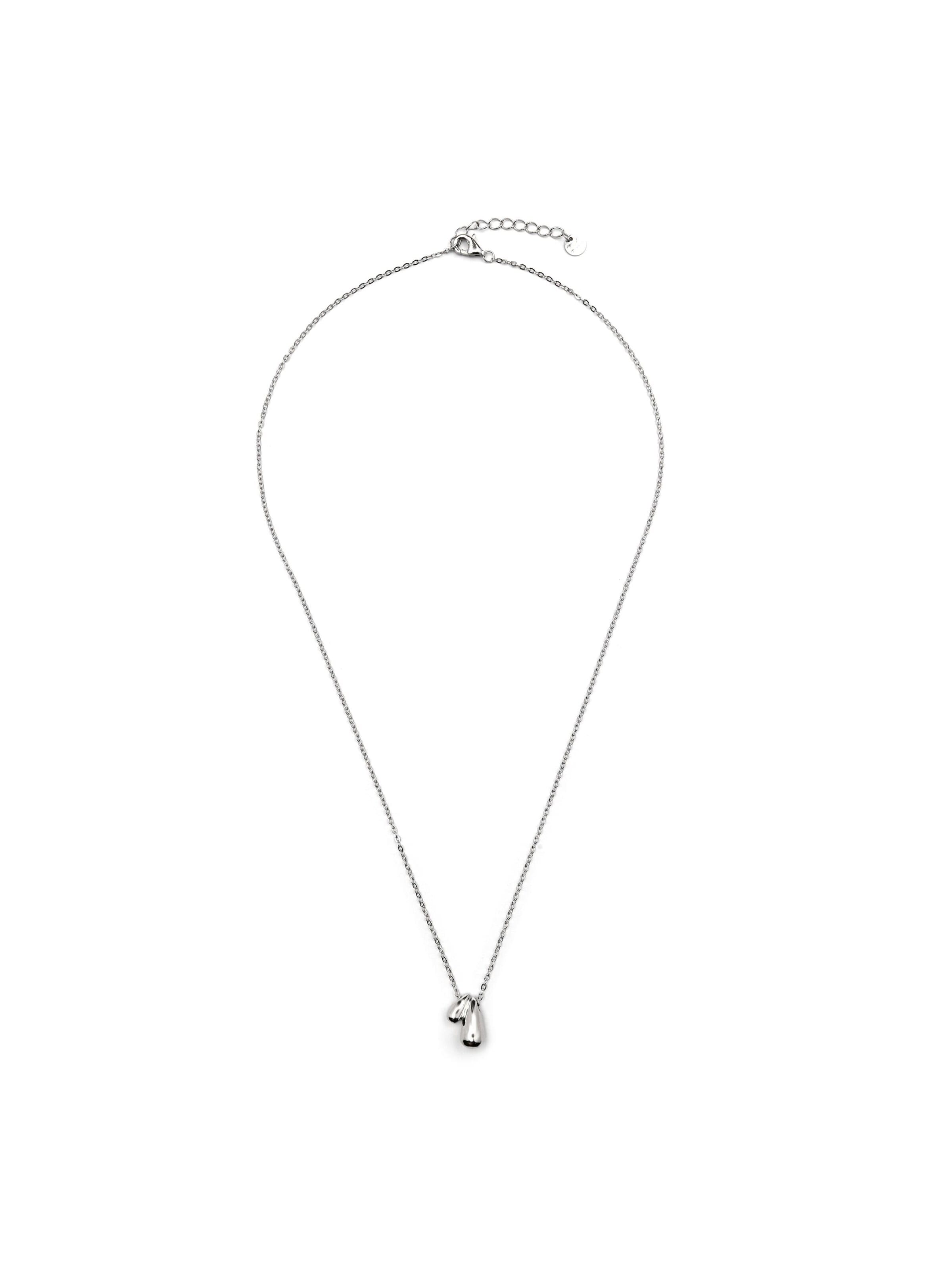 Luxenter Necklace 'ZARAEL' in Silver: front