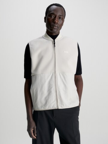 Calvin Klein Bodywarmer in Wit: voorkant