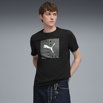 PUMA Shirt in Zwart: voorkant
