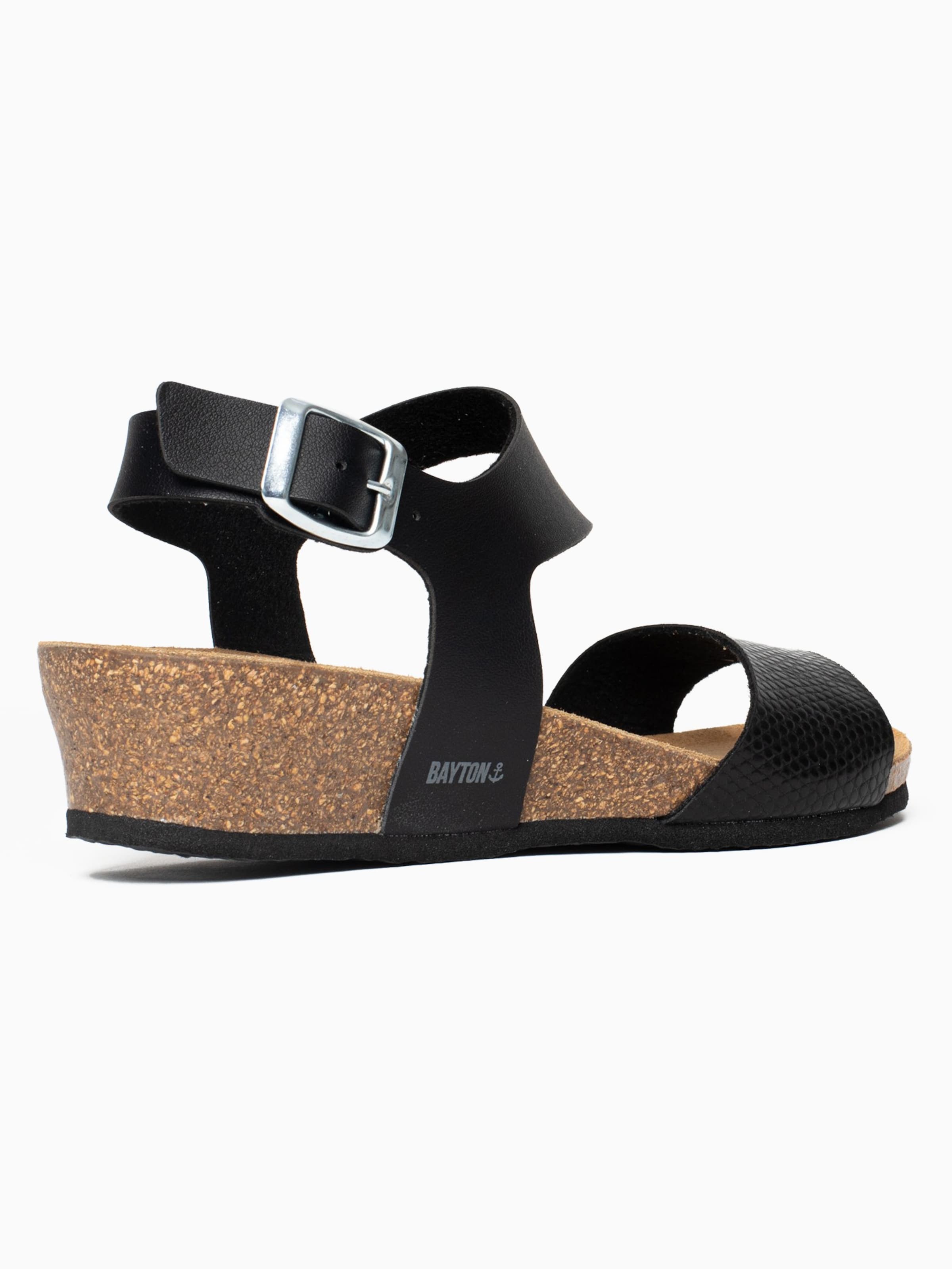 Sandalo con cinturino 'Reus' di Bayton in nero