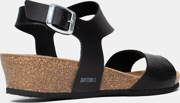 Bayton Sandalen met riem 'Reus' in Zwart