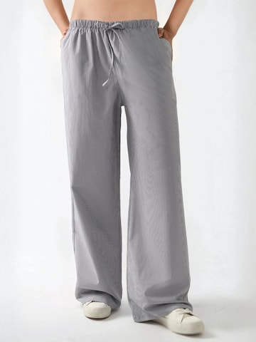 Hiccup Wide leg Broek in Blauw: voorkant