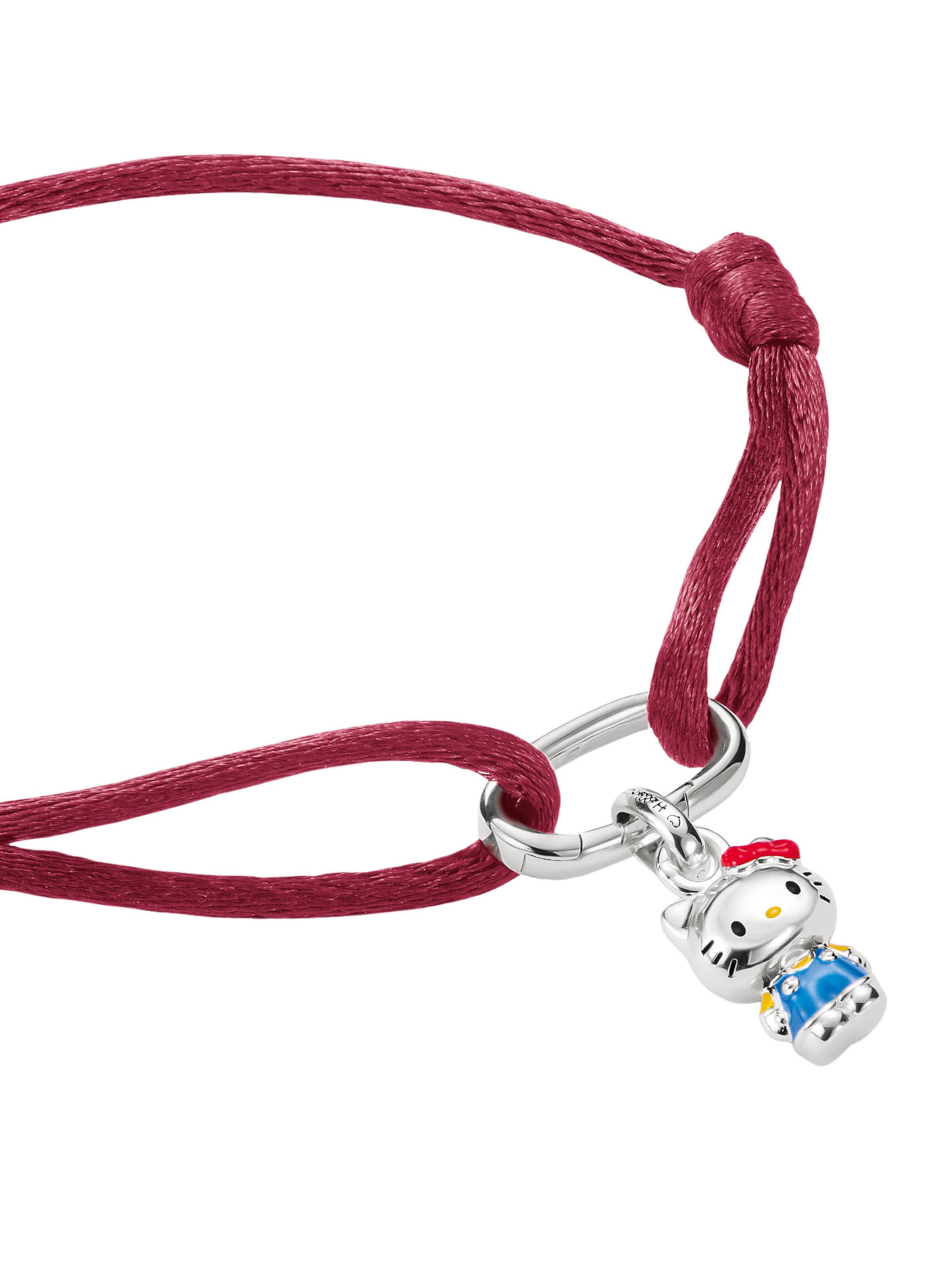 Thomas Sabo Hello Kitty Textilarmband mit Charm – Connect in Blau