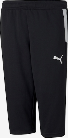 PUMA Athletic Pants in Black: front