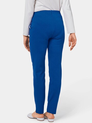 Goldner Slim fit Trousers 'LOUISA' in Blue
