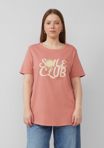 QS Shirt in Oranje: voorkant