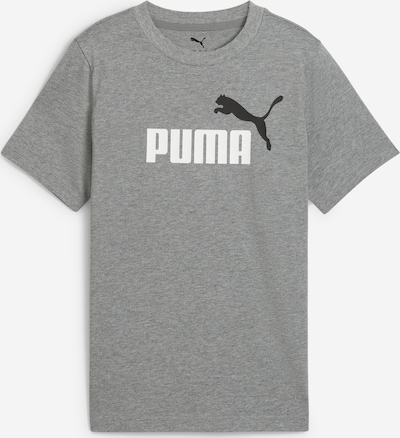 PUMA Футболка 'Essentials No.1' в Серый меланж / Черный / Белый, Обзор товара